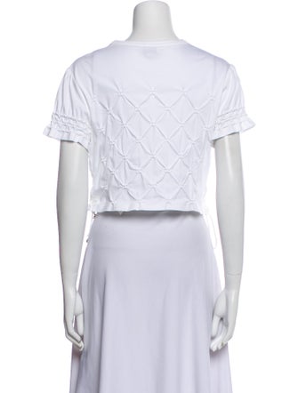 Chanel 2023 Bateau Neckline Crop Top