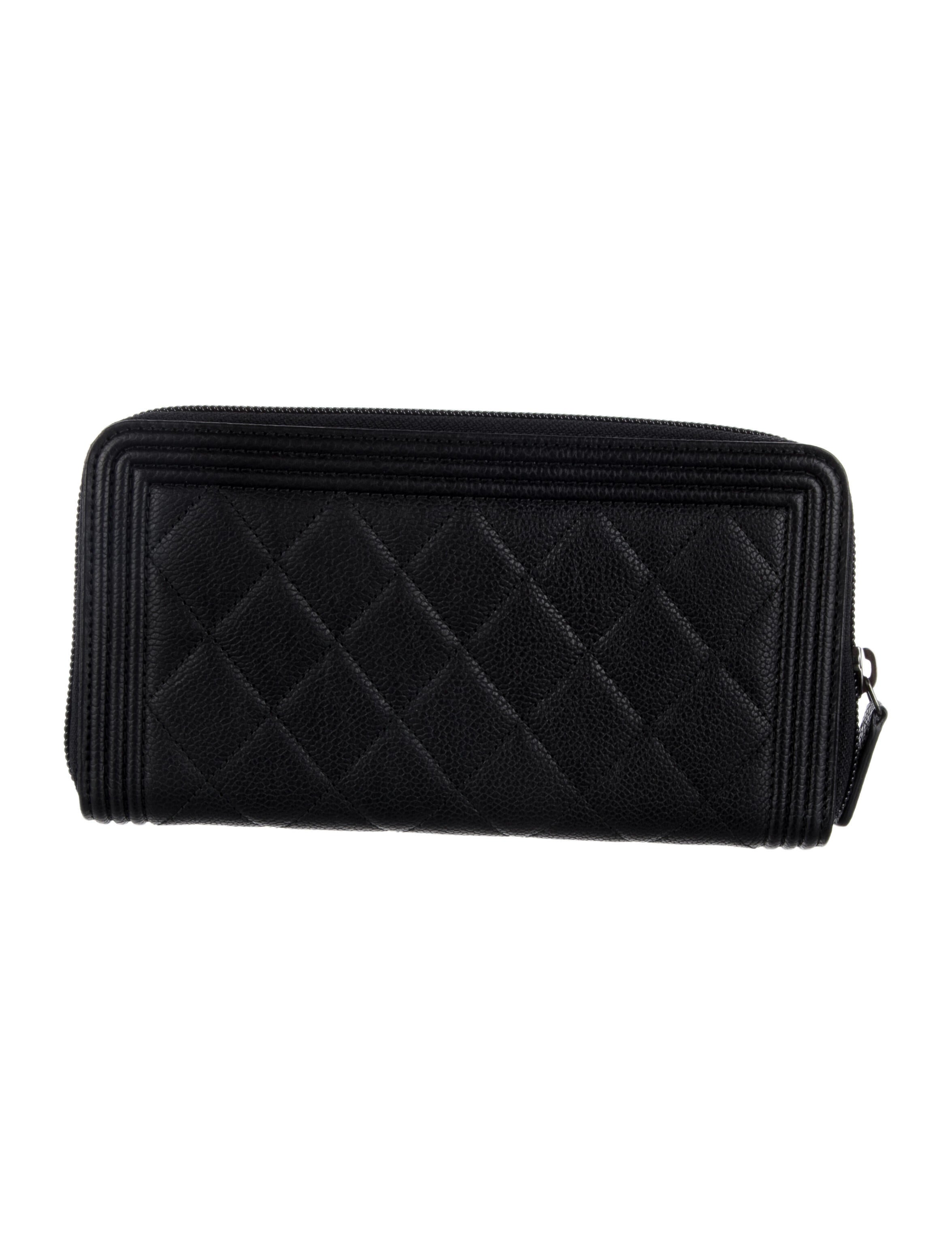 Chanel 2016-2017 L Gusset Zip Around Continental Wallet Continental Wallet