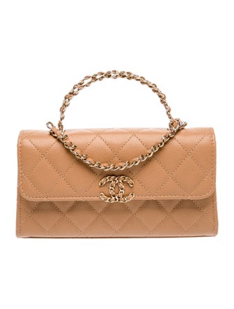 Chanel 2023 Quilted Phone Holder w/ Chain