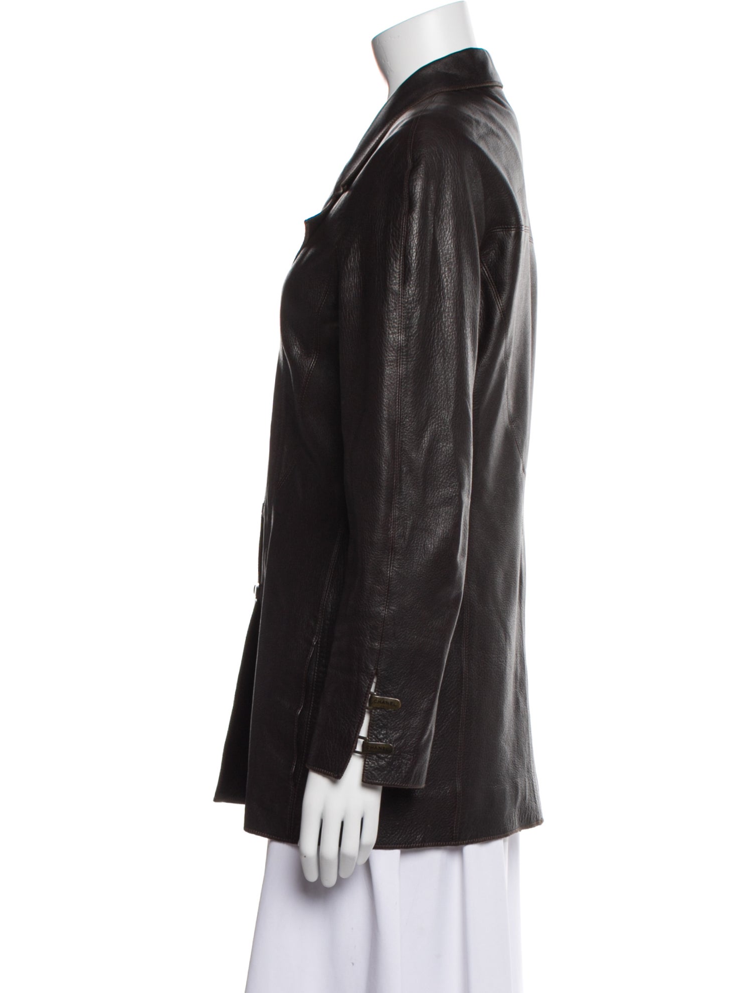 Chanel 1999 Leather Fur Jacket