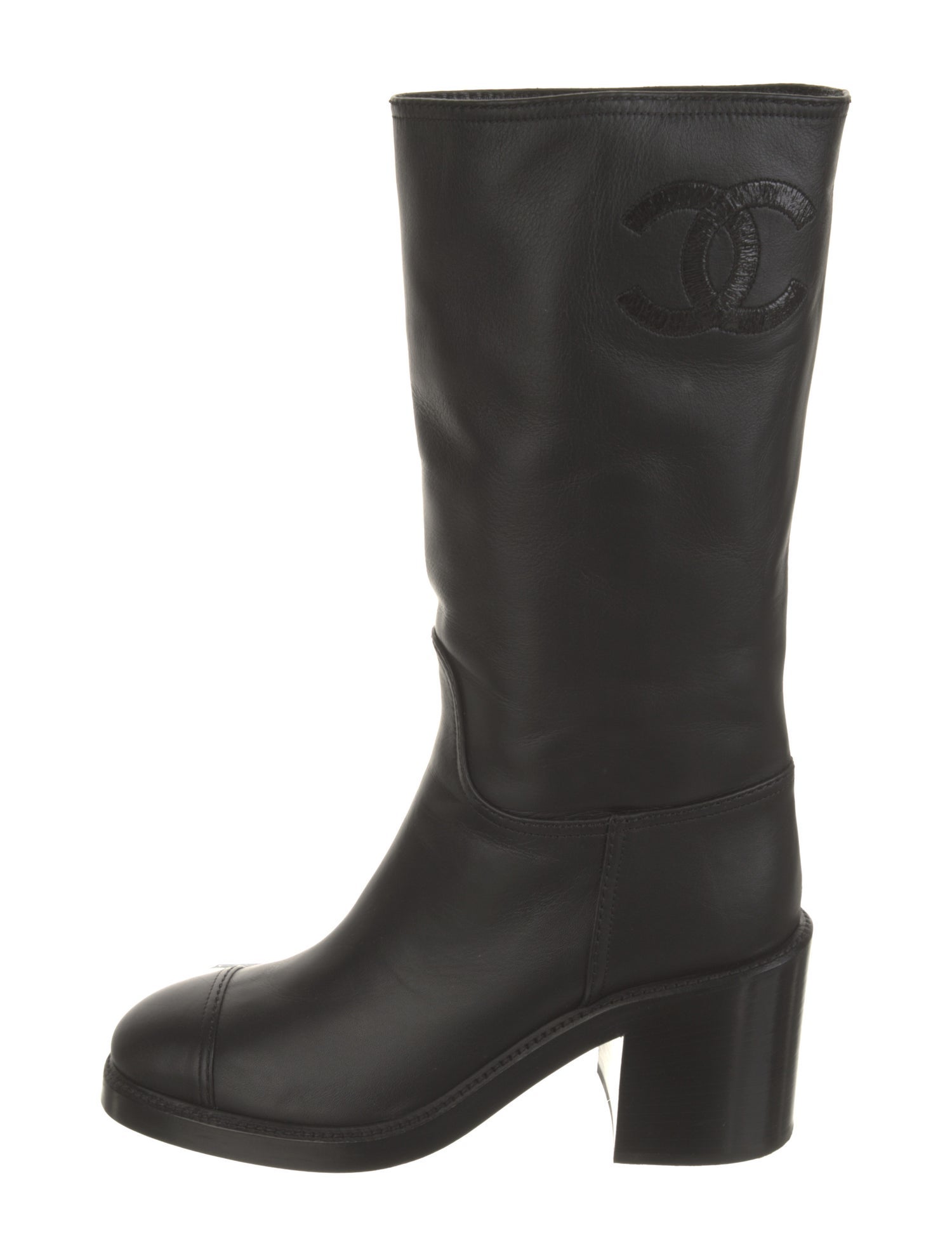 Chanel 2022 Interlocking CC Logo Boots