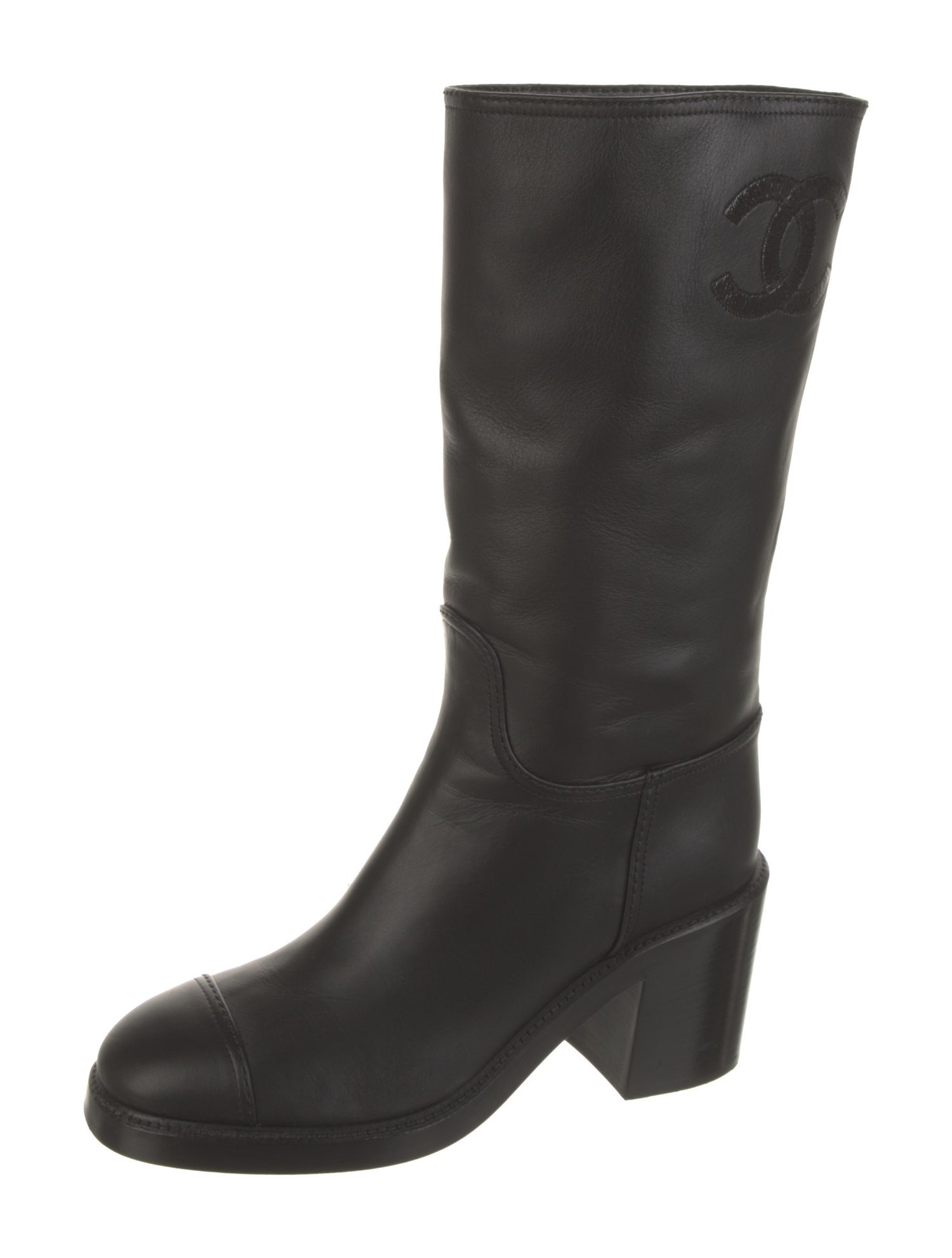 Chanel 2022 Interlocking CC Logo Boots