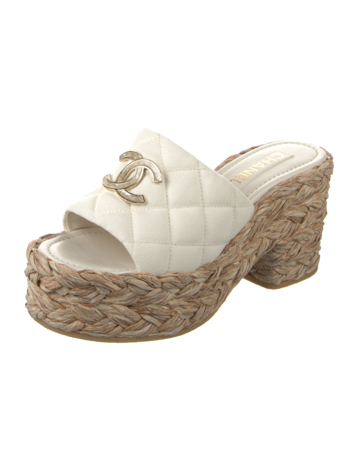 Chanel 2025 Interlocking CC Logo Espadrilles