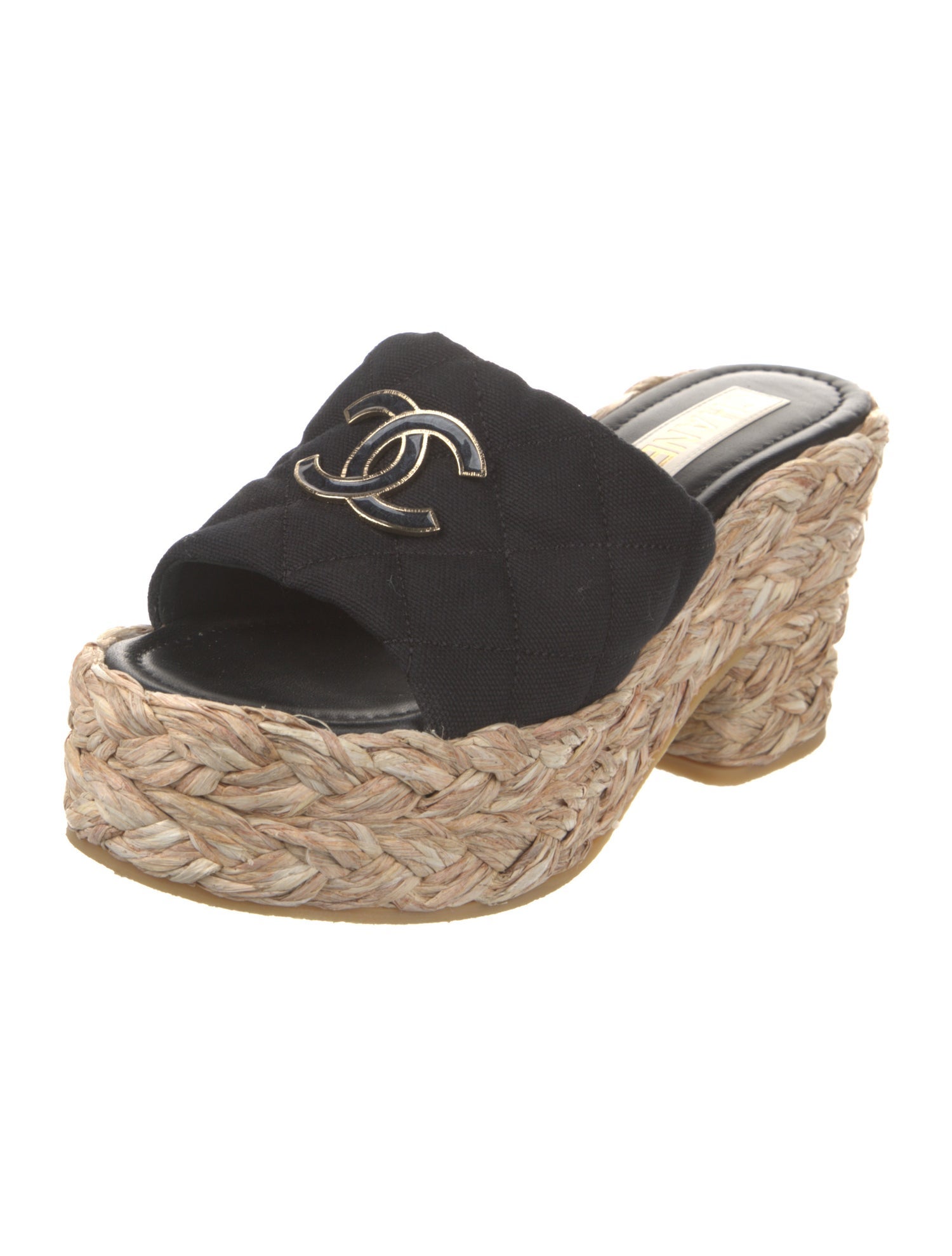 Chanel 2025 Interlocking CC Logo Espadrilles
