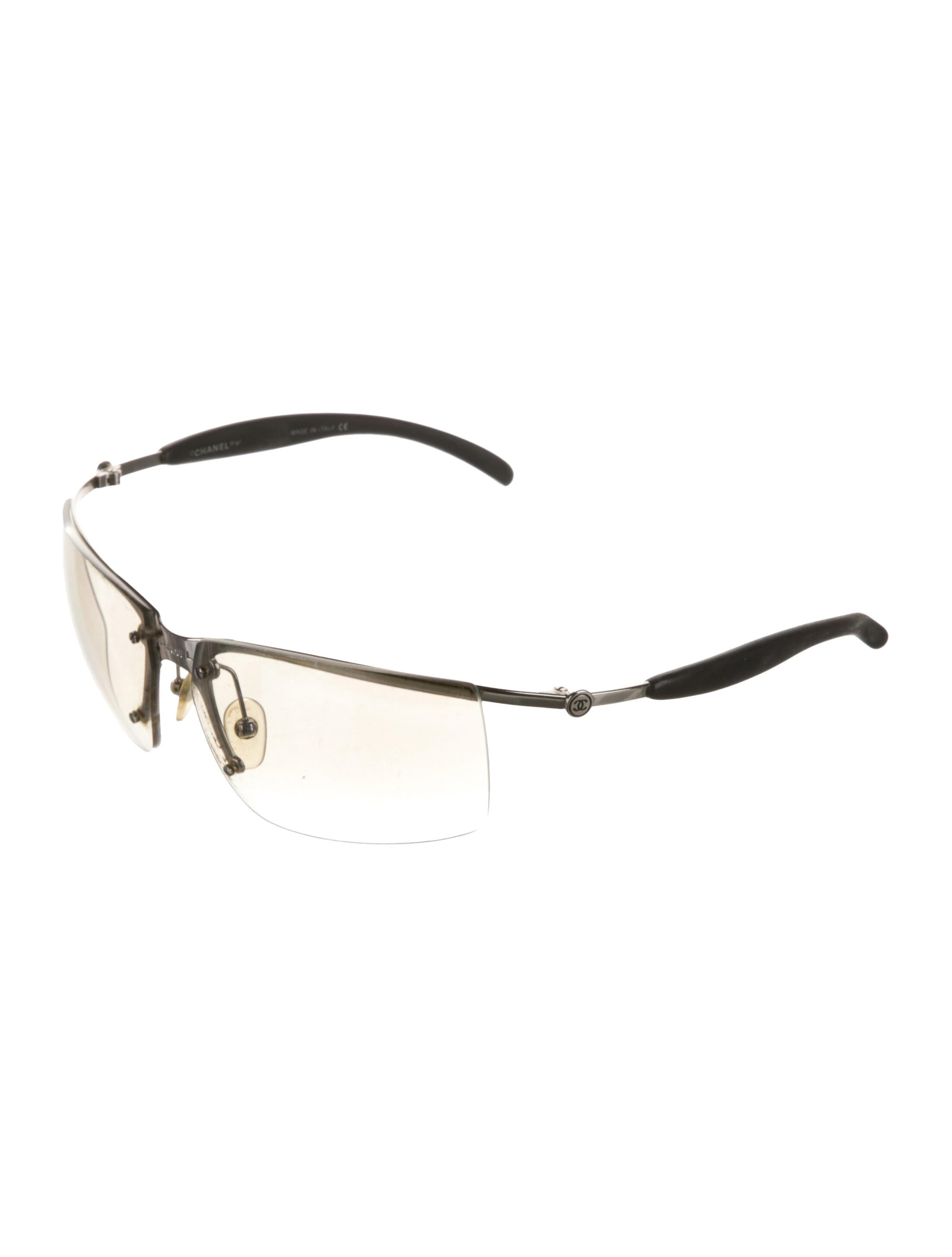 Chanel Interlocking CC Logo Shield Sunglasses