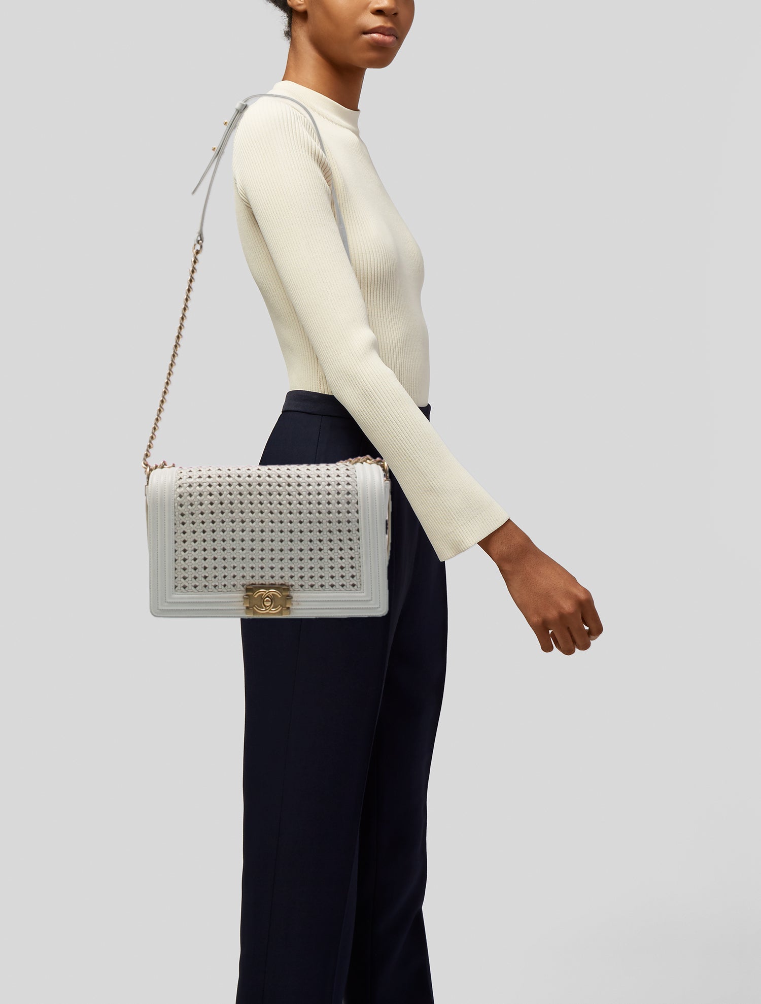 Chanel Large Braided Boy Bag