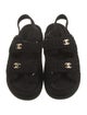 Chanel Interlocking CC Logo Slingback Sandals