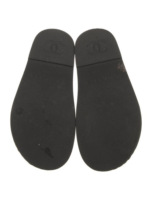 Chanel Interlocking CC Logo Slingback Sandals