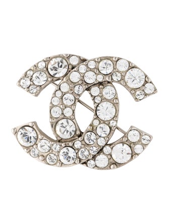 Chanel Strass CC Brooch