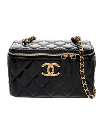 Chanel Chain Quilted Vanity Case