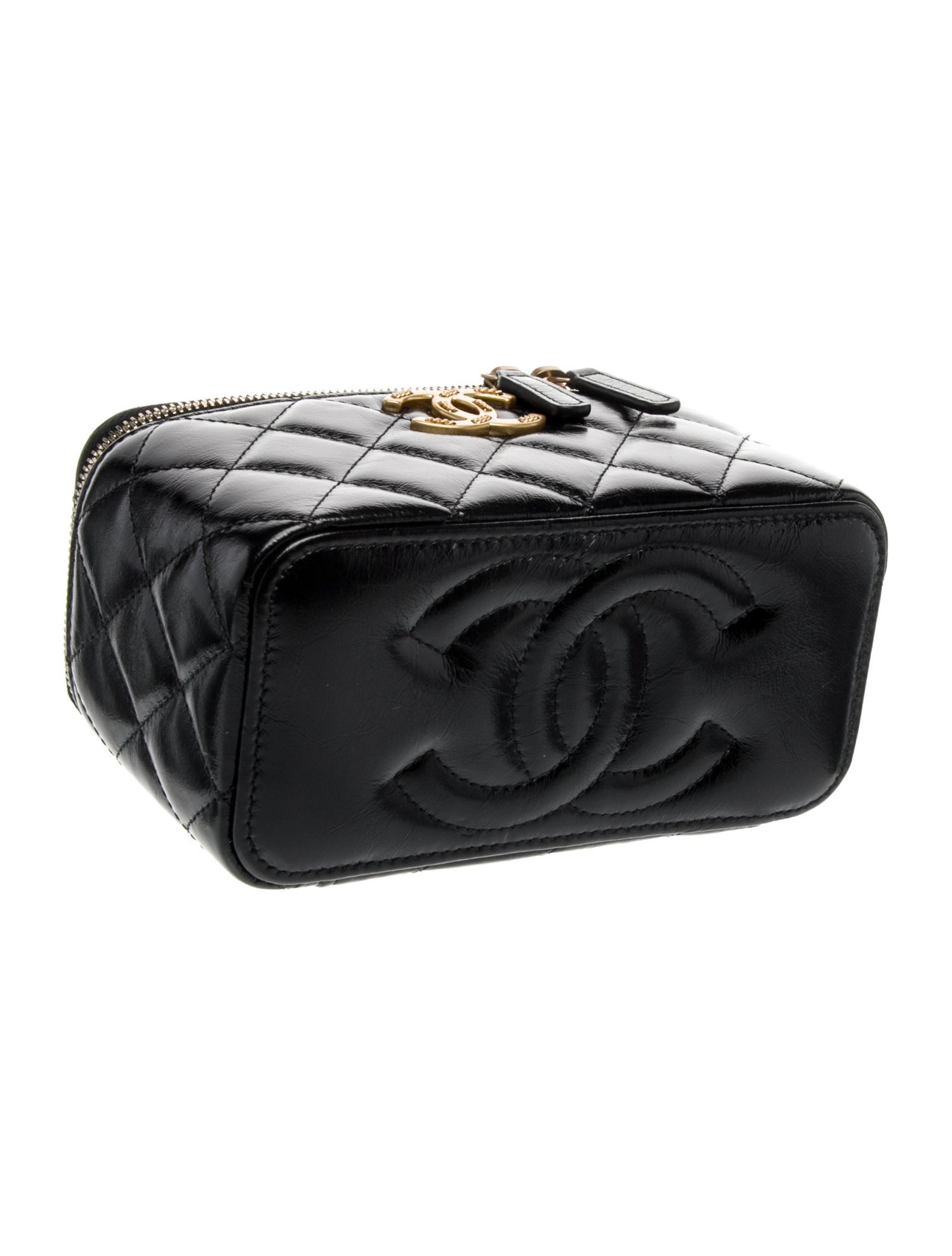 Chanel Chain Quilted Vanity Case