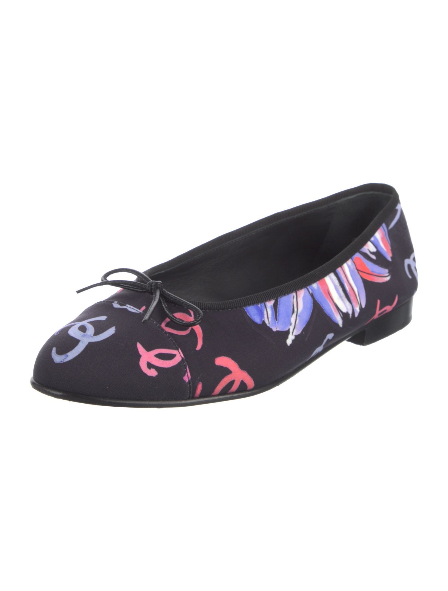 Chanel 2024 Interlocking CC Logo Ballet Flats