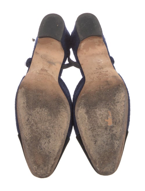 Chanel Interlocking CC Logo Tweed Slingback Pumps