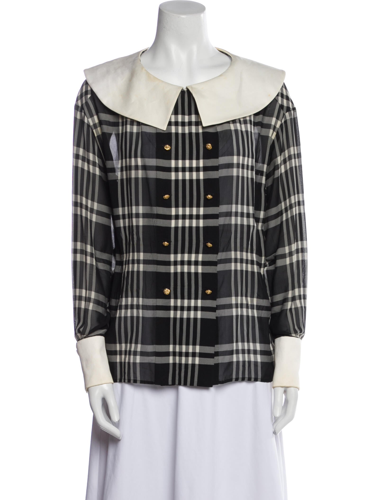 Chanel Vintage 1989 Button-Up Top