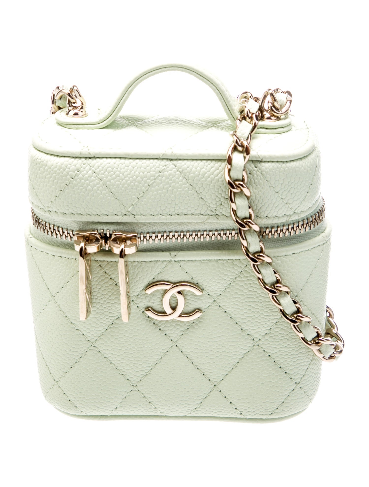 Chanel Petit Curved Vanity Case w/ Chain