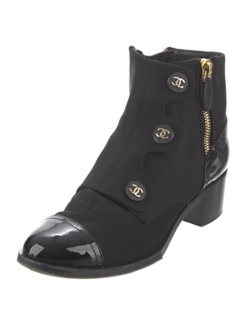 Chanel 2019 Interlocking CC Logo Moto Boots