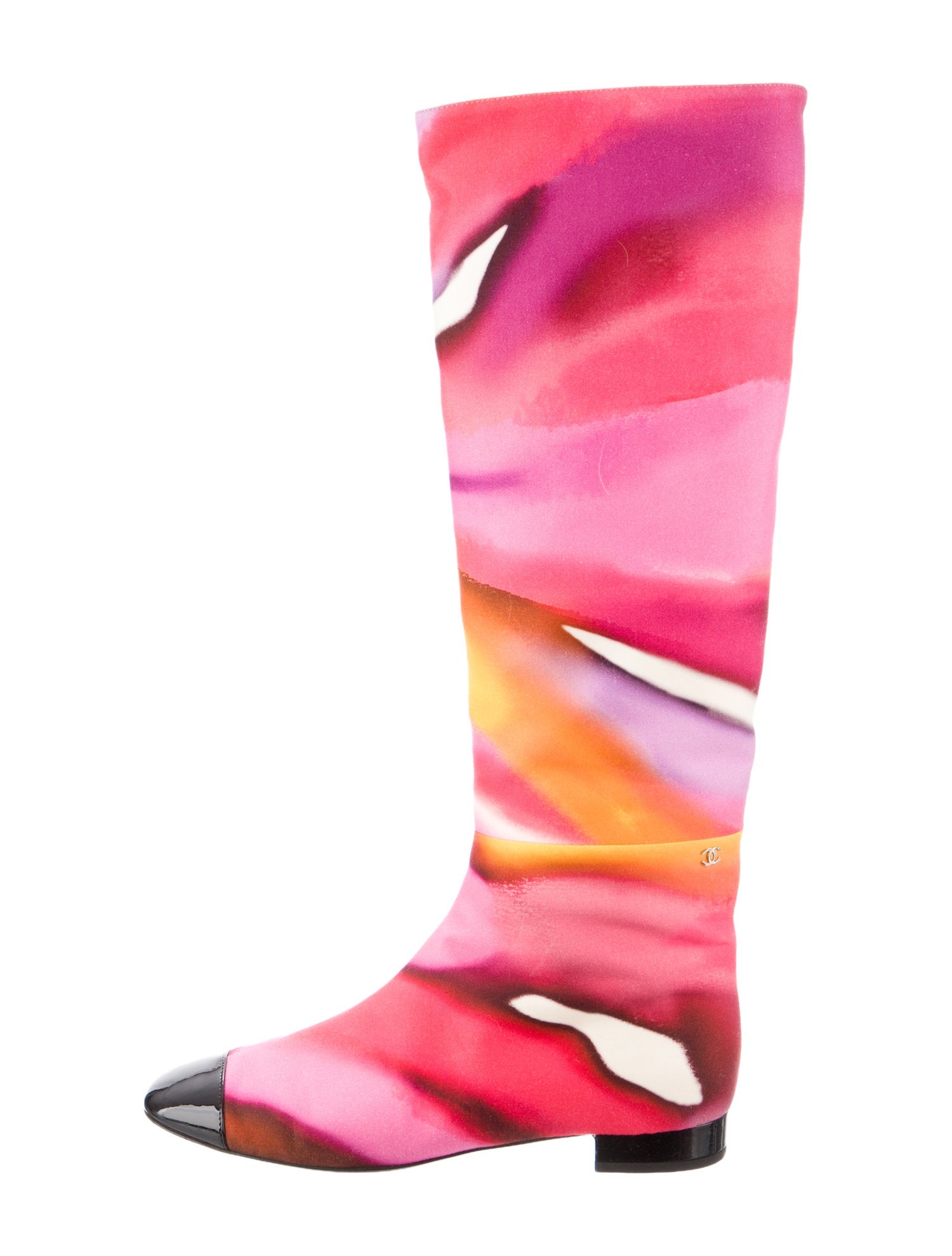 Chanel 2015 Interlocking CC Logo Boots