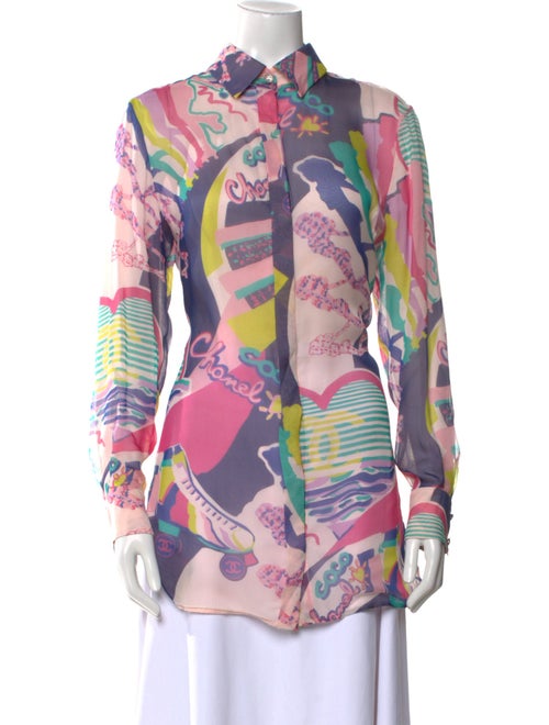 Chanel 2024 Paris-Los Angeles Button-Up Top