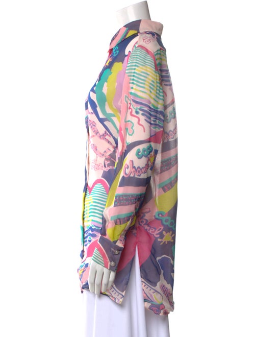 Chanel 2024 Paris-Los Angeles Button-Up Top