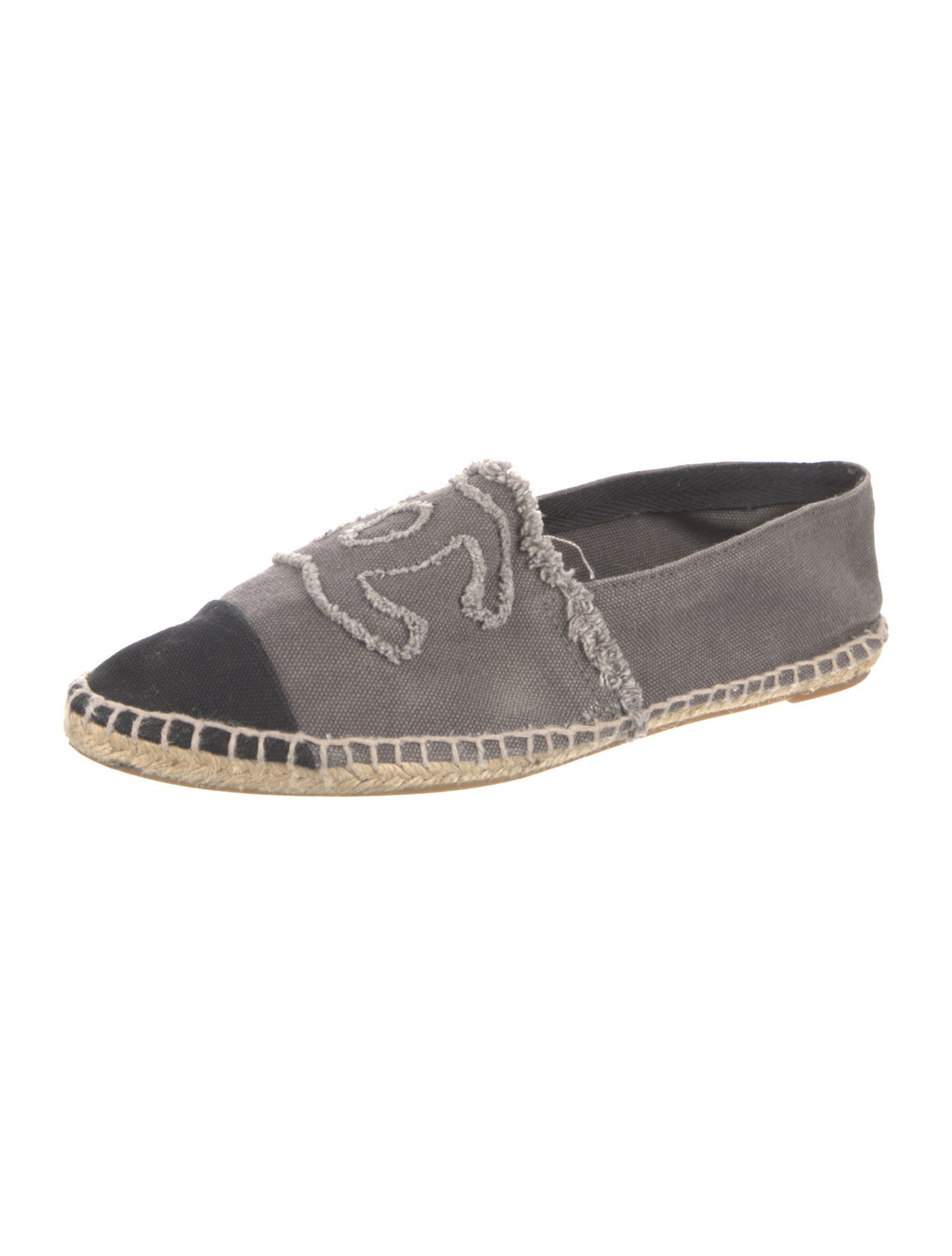 Chanel Interlocking CC Logo Canvas Espadrilles