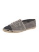 Chanel Interlocking CC Logo Canvas Espadrilles