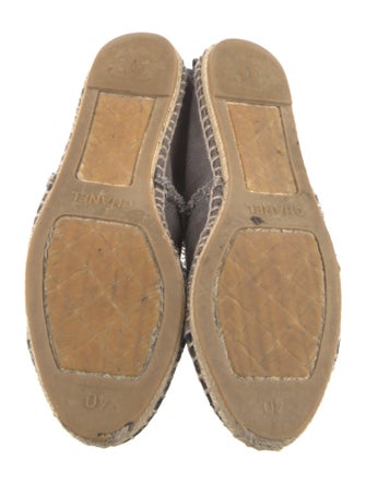 Chanel Interlocking CC Logo Canvas Espadrilles