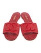 Chanel Interlocking CC Logo Leather Slides