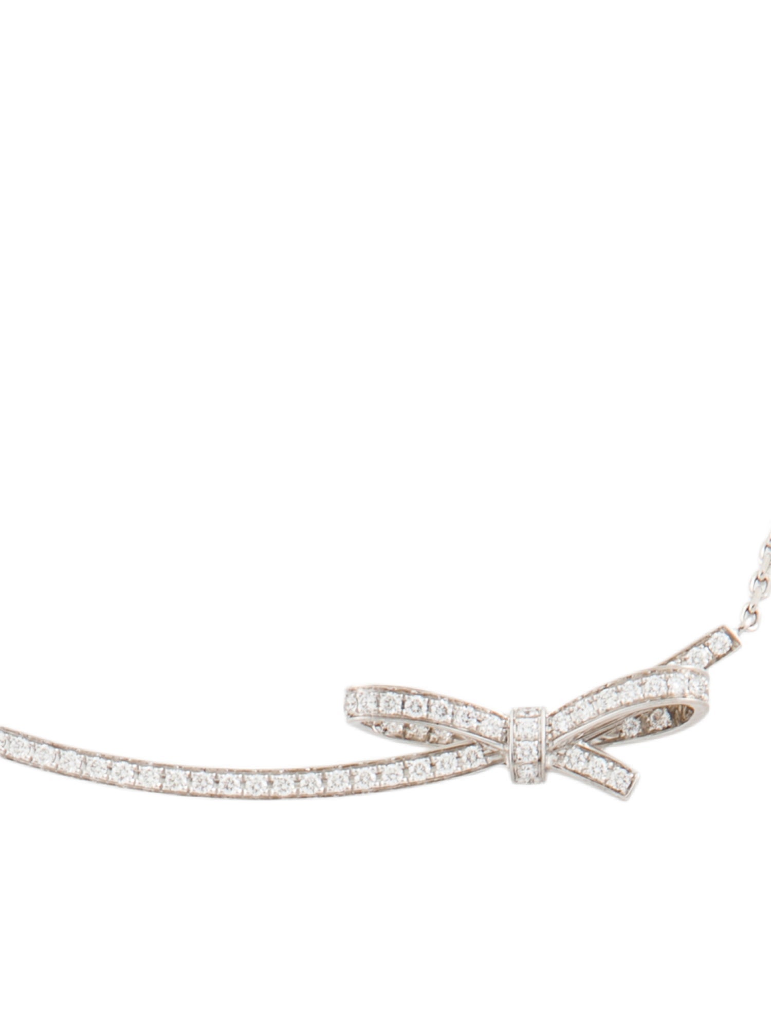 Chanel 18K Diamond Ruban Necklace
