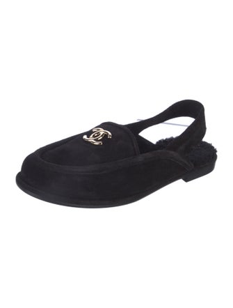 Chanel 2025 Interlocking CC Logo Slingback Flats