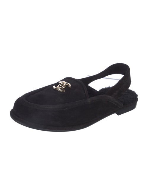 Chanel 2025 Interlocking CC Logo Slingback Flats