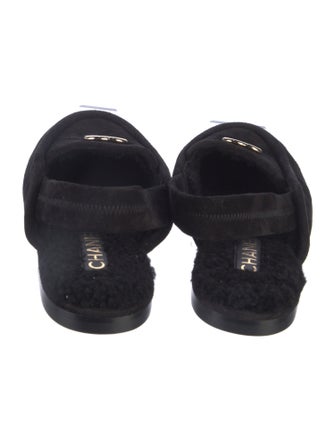 Chanel 2025 Interlocking CC Logo Slingback Flats