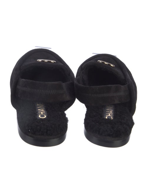 Chanel 2025 Interlocking CC Logo Slingback Flats