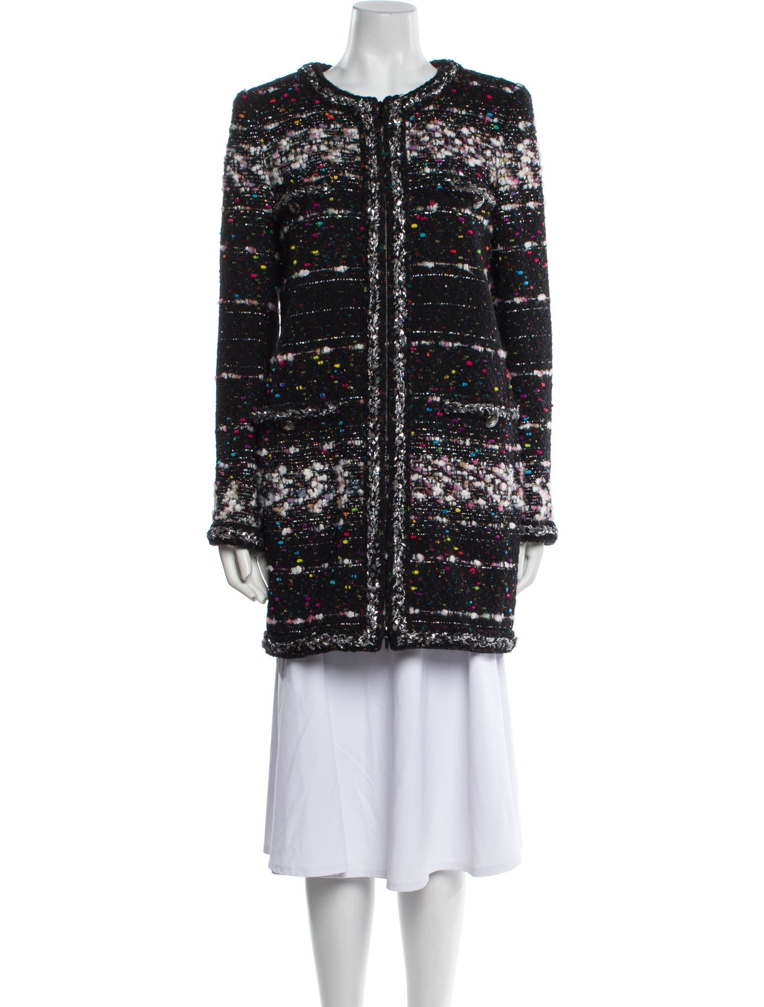 Chanel 2014 Printed Faux Fur Coat