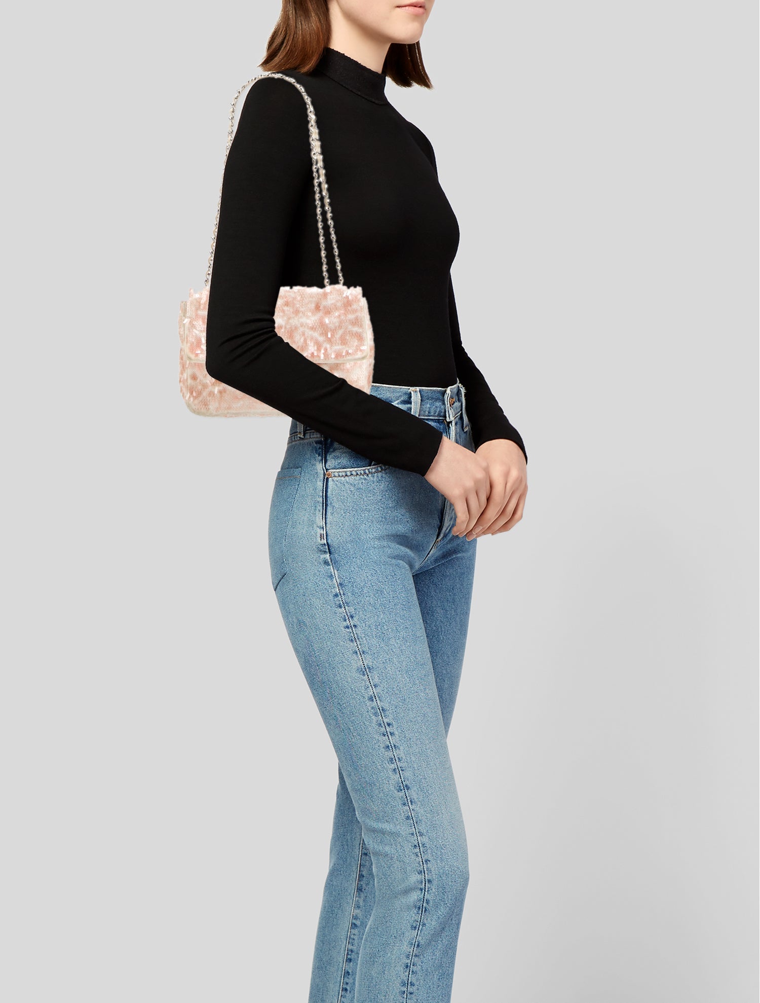 Chanel Medium Sequin Single Flap Bag