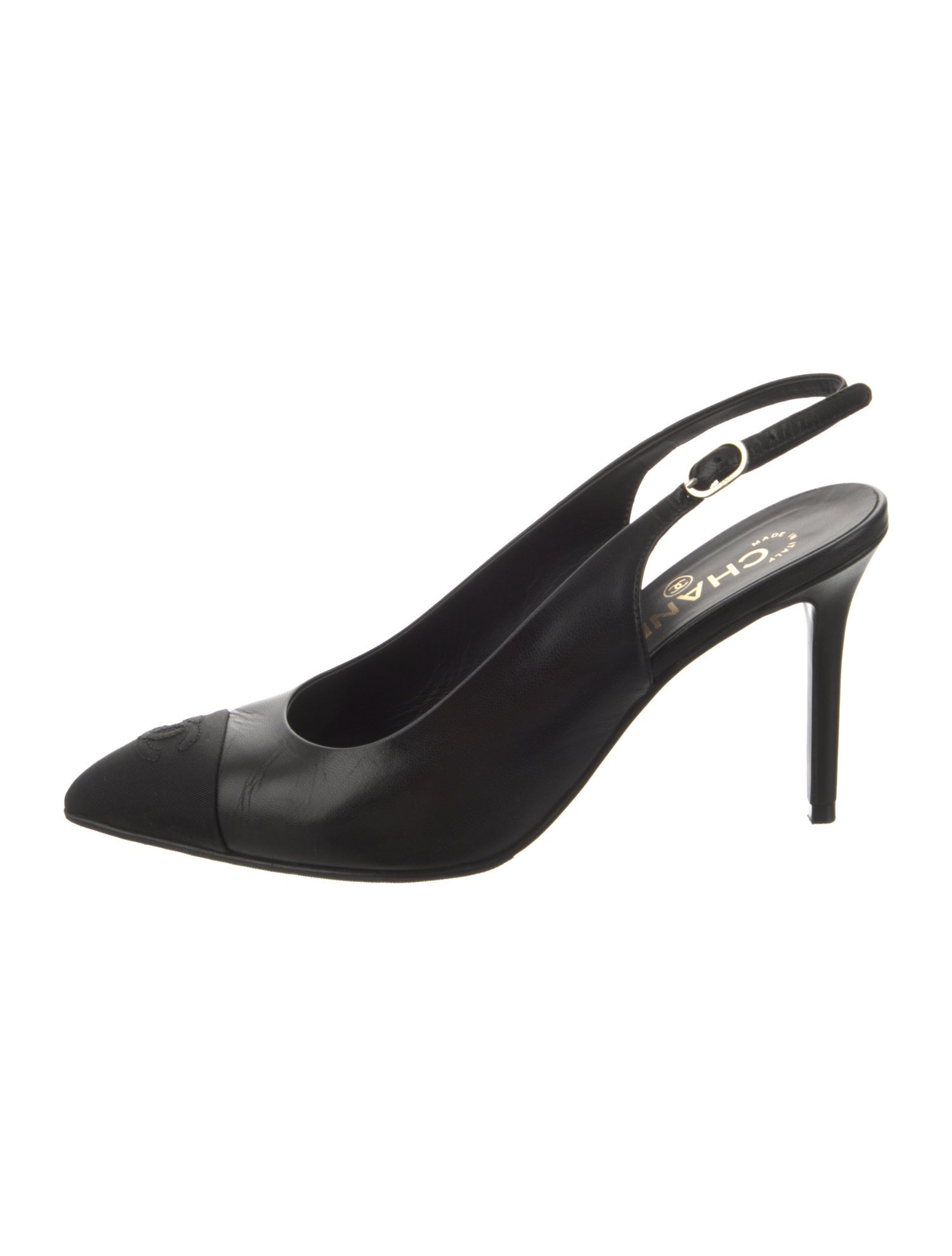 Chanel 2024 Interlocking CC Logo Slingback Pumps