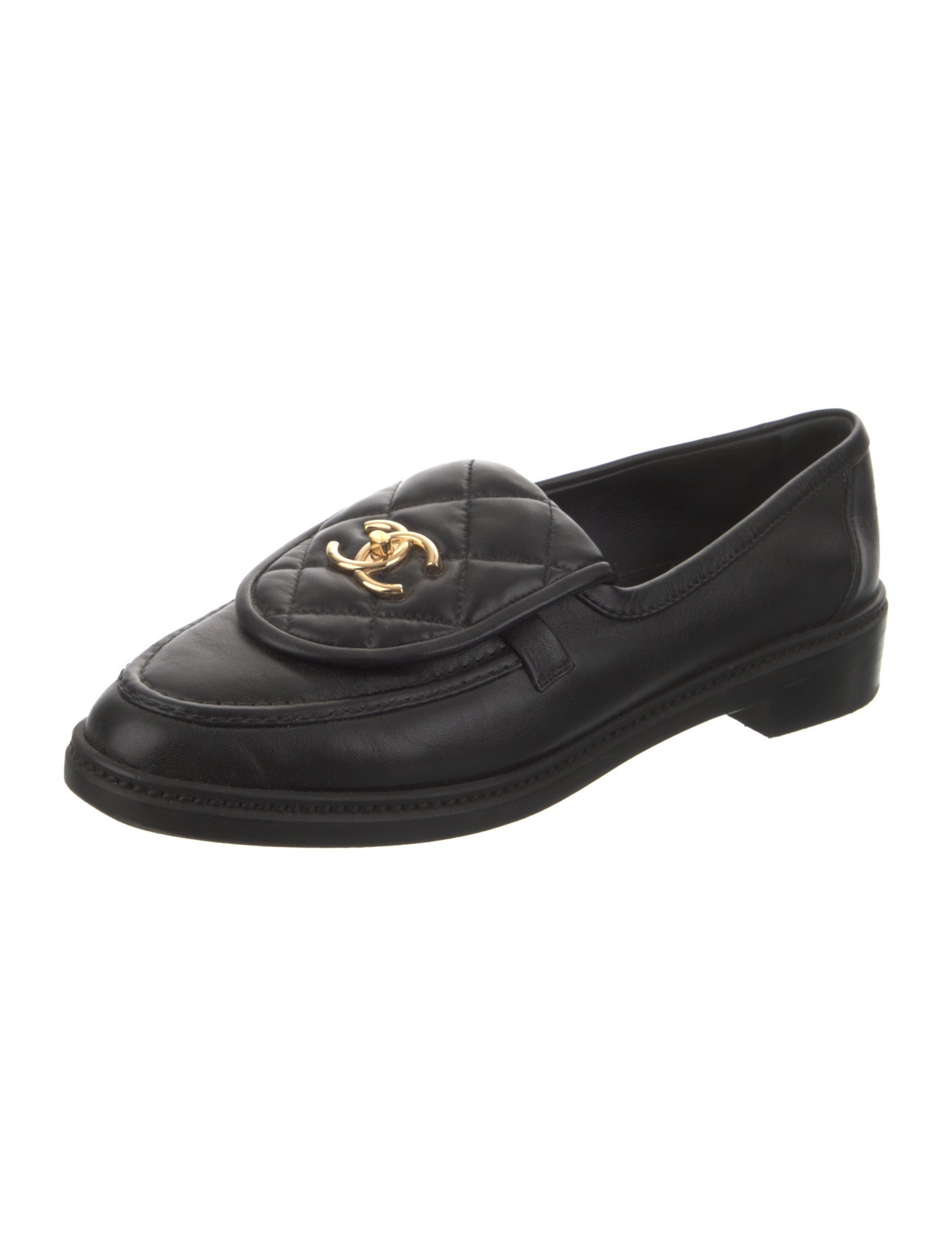 Chanel 2024 Interlocking CC Logo Loafers