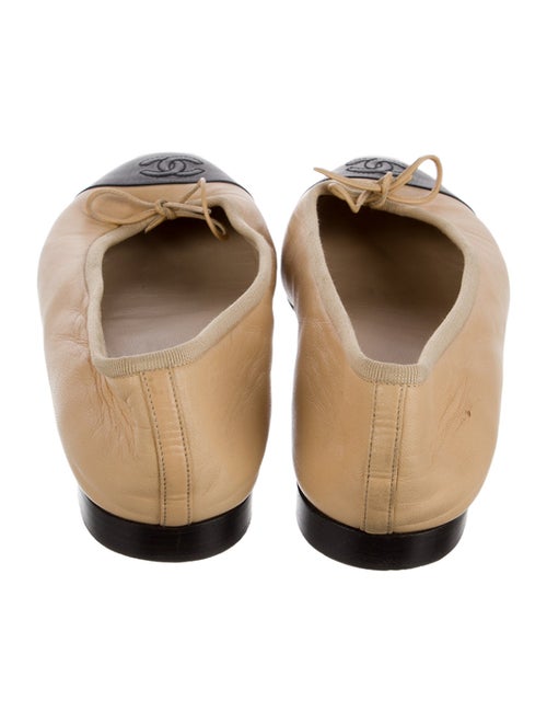 Chanel Interlocking CC Logo Lambskin Ballet Flats