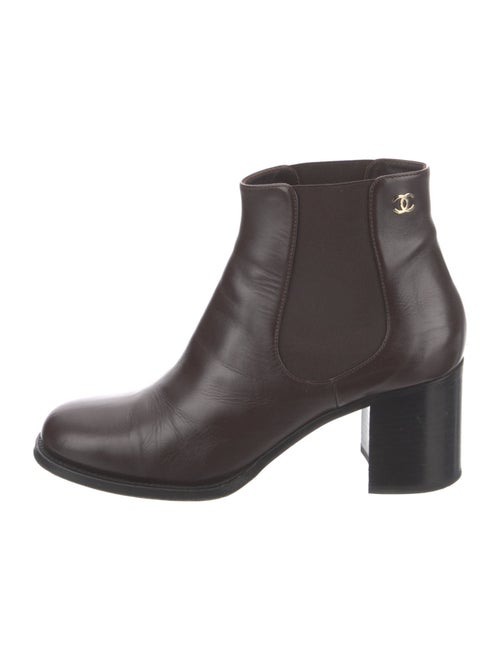 Chanel 2017 Interlocking CC Logo Chelsea Boots