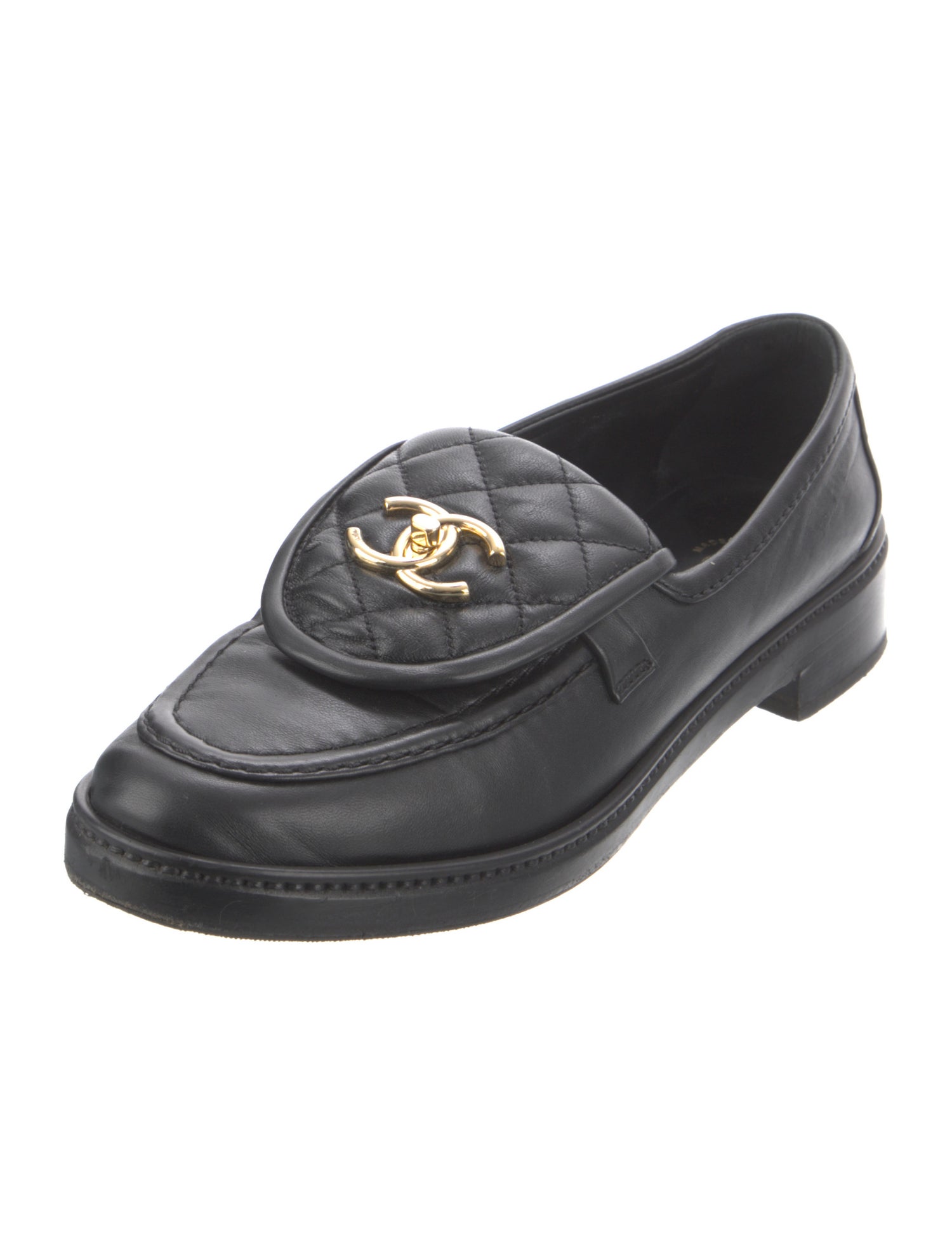 Chanel 2025 Interlocking CC Logo Loafers