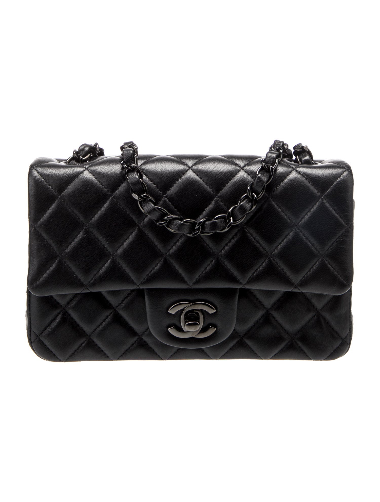 Chanel Classic So Black Rectangular Mini Flap Bag