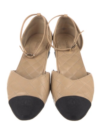 Chanel 2020 Interlocking CC Logo D'Orsay Flats