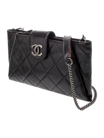 Chanel 2014 Coco Pleats Clutch w/ Chain