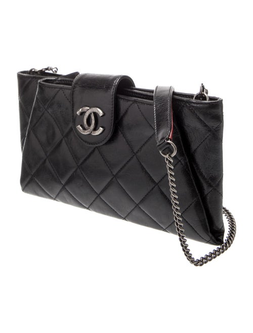 Chanel 2014 Coco Pleats Clutch w/ Chain
