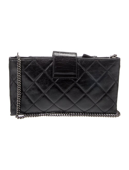 Chanel 2014 Coco Pleats Clutch w/ Chain