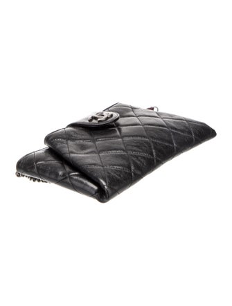 Chanel 2014 Coco Pleats Clutch w/ Chain