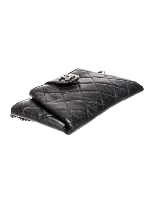 Chanel 2014 Coco Pleats Clutch w/ Chain