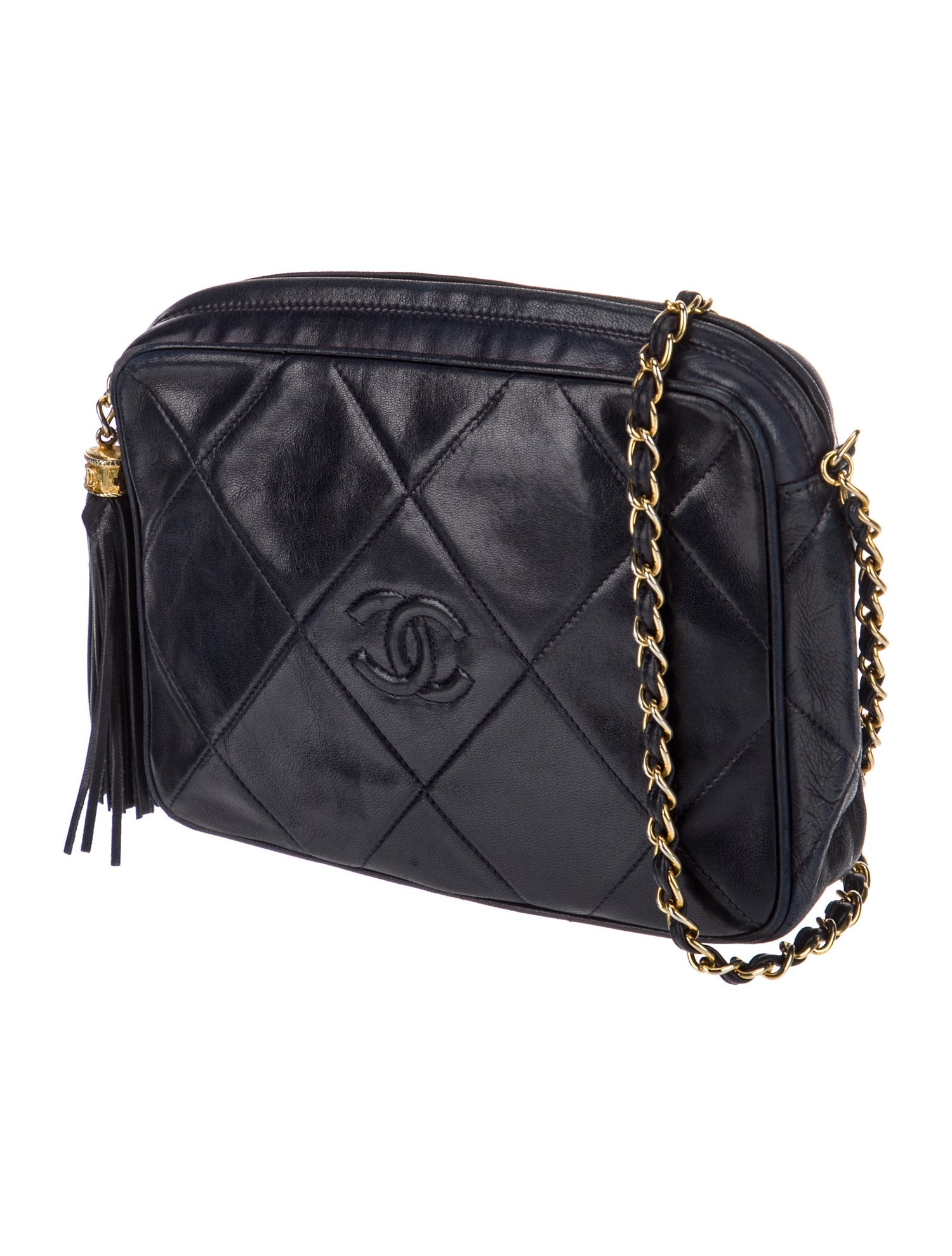 Chanel Quilted CC Tassel Camera Bag