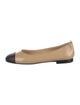 Chanel Leather Colorblock Pattern Ballet Flats
