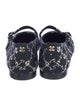 Chanel Interlocking CC Logo Canvas Mary Jane Flats