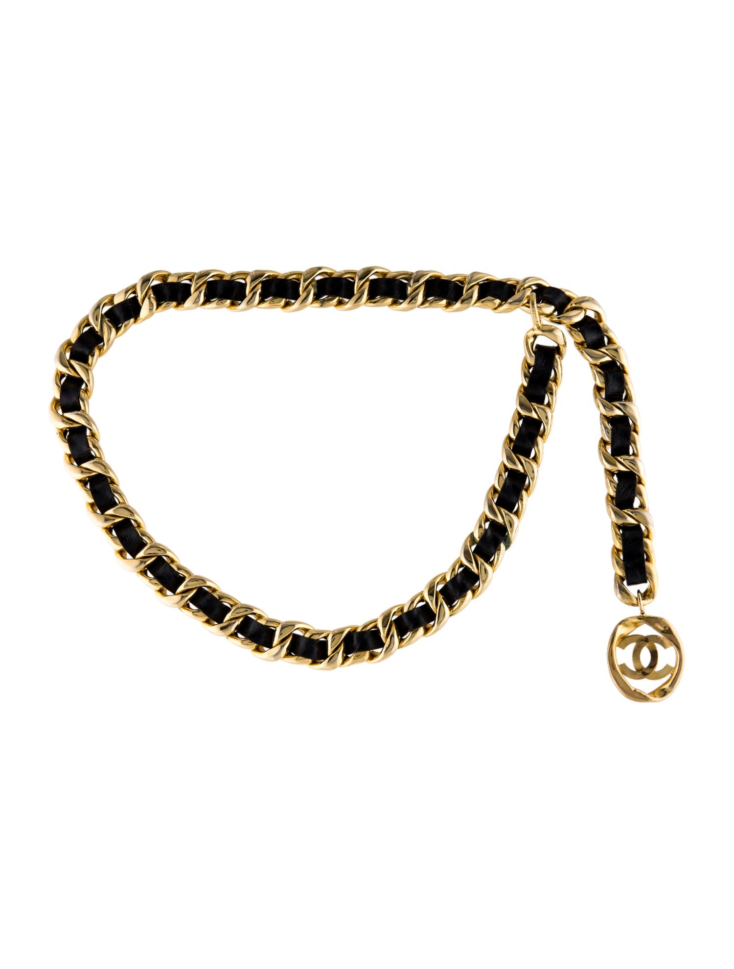 Chanel Vintage Interlocking CC Logo Waist Belt